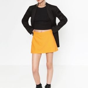 Zara Golden Yellow Skort, M, Pockets